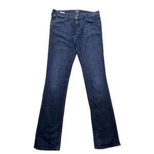 Citizens of Humanity Ava Womens 28 Low Rise Straight Jeans Dark 31 In